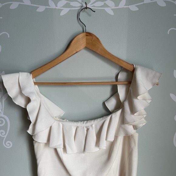 French Connection Whisper Light Ruffle Mini Dress - Picture 2 of 8